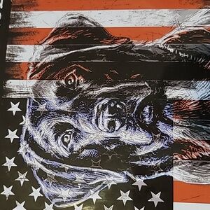 🇺🇸Red White and True Labrador Dog Metal Sign🇺🇸